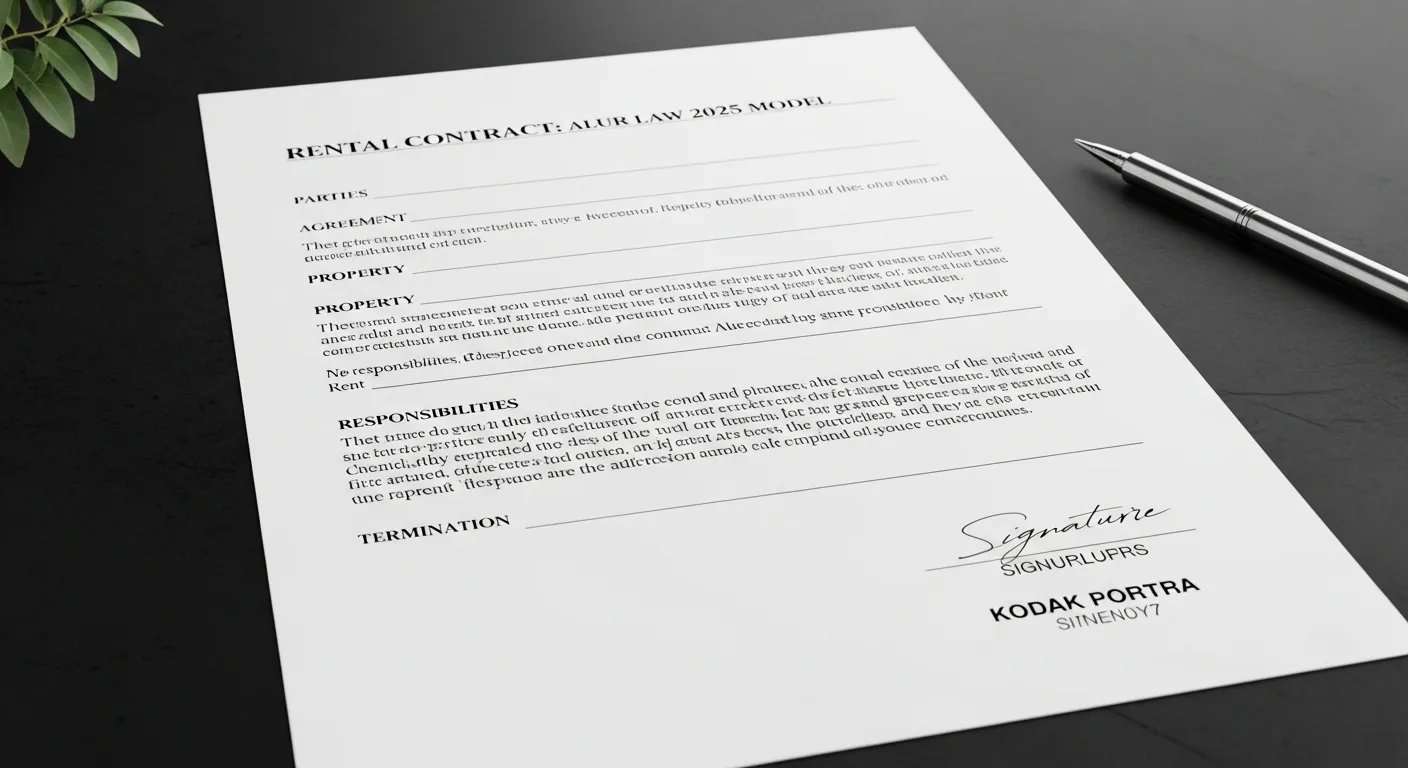 Contrat de location conforme à la loi - Modèles 2025 DocuExpress