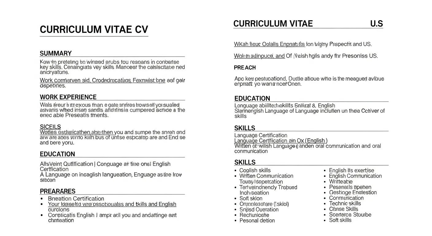 Rédiger un CV en anglais pour l'étranger - Guide DocuExpress