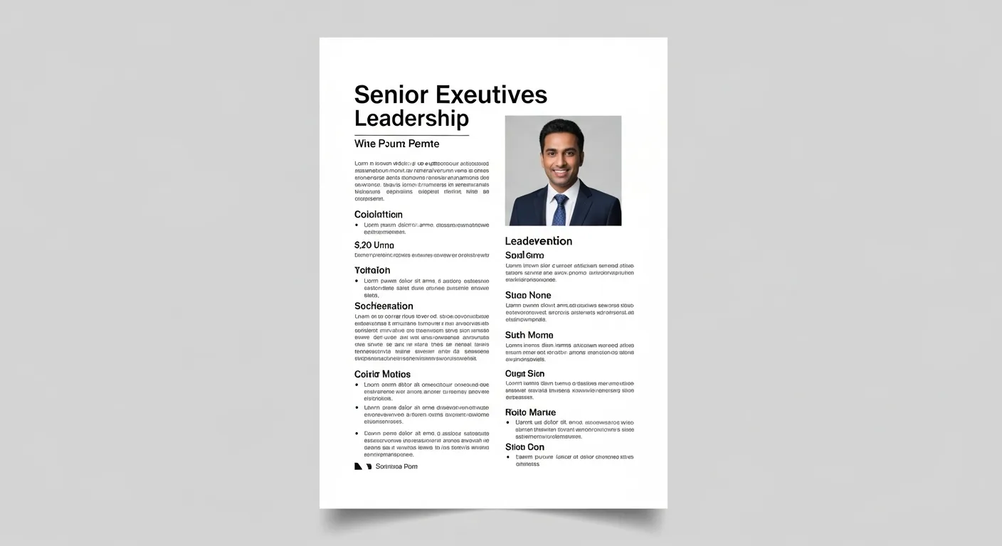 CV cadre et dirigeant : exemples pour expérimentés - DocuExpress
