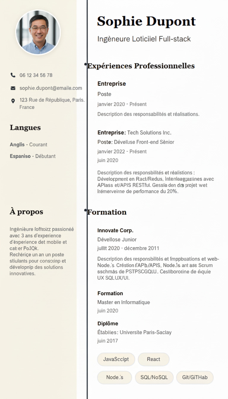 Modèle Professionnel