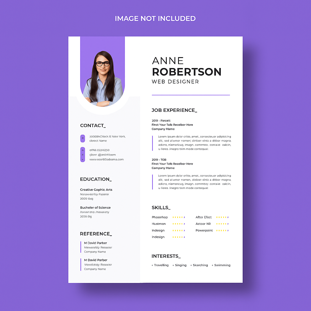 CV moderne et professionnel